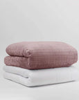 Couverture lestée hiver rose