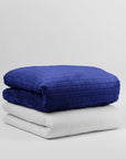 Couverture lestée haut de gamme bleu modèle hiver