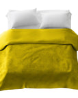 Housse toutes saisons pour couverture lestée jaune