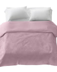 Housse toutes saisons pour couverture lestée rose