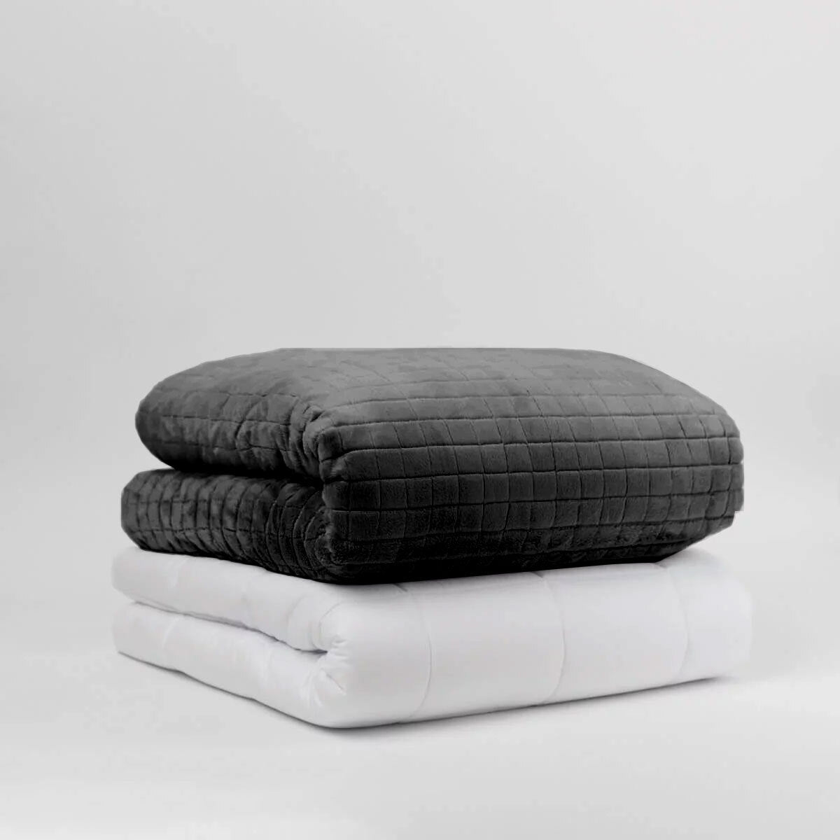 Couverture lestée 12 kg gris foncé