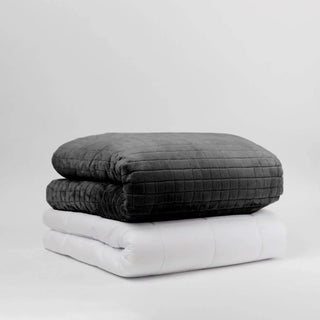 Couverture lestée 12 kg gris foncé