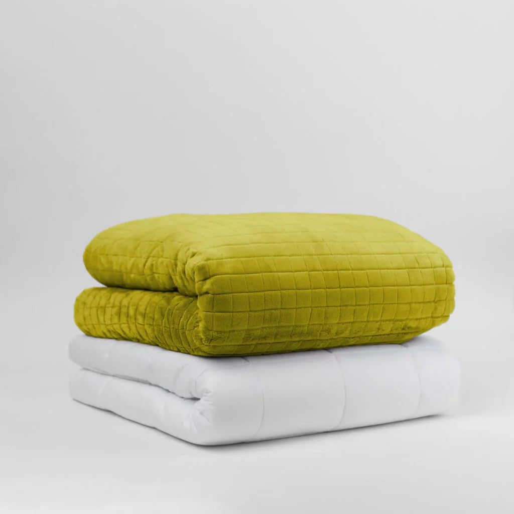 Couverture lestée 12 kg jaune