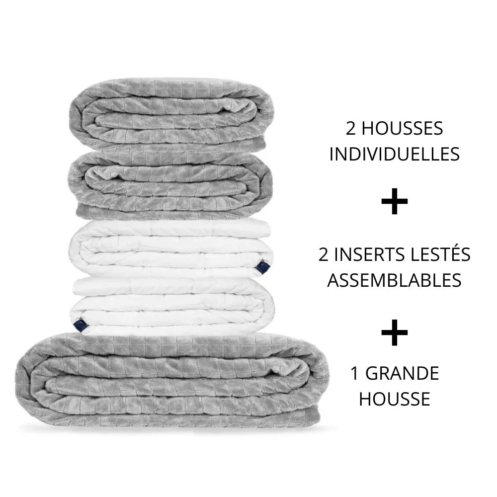 Composition de la couverture lestée 2 personnes