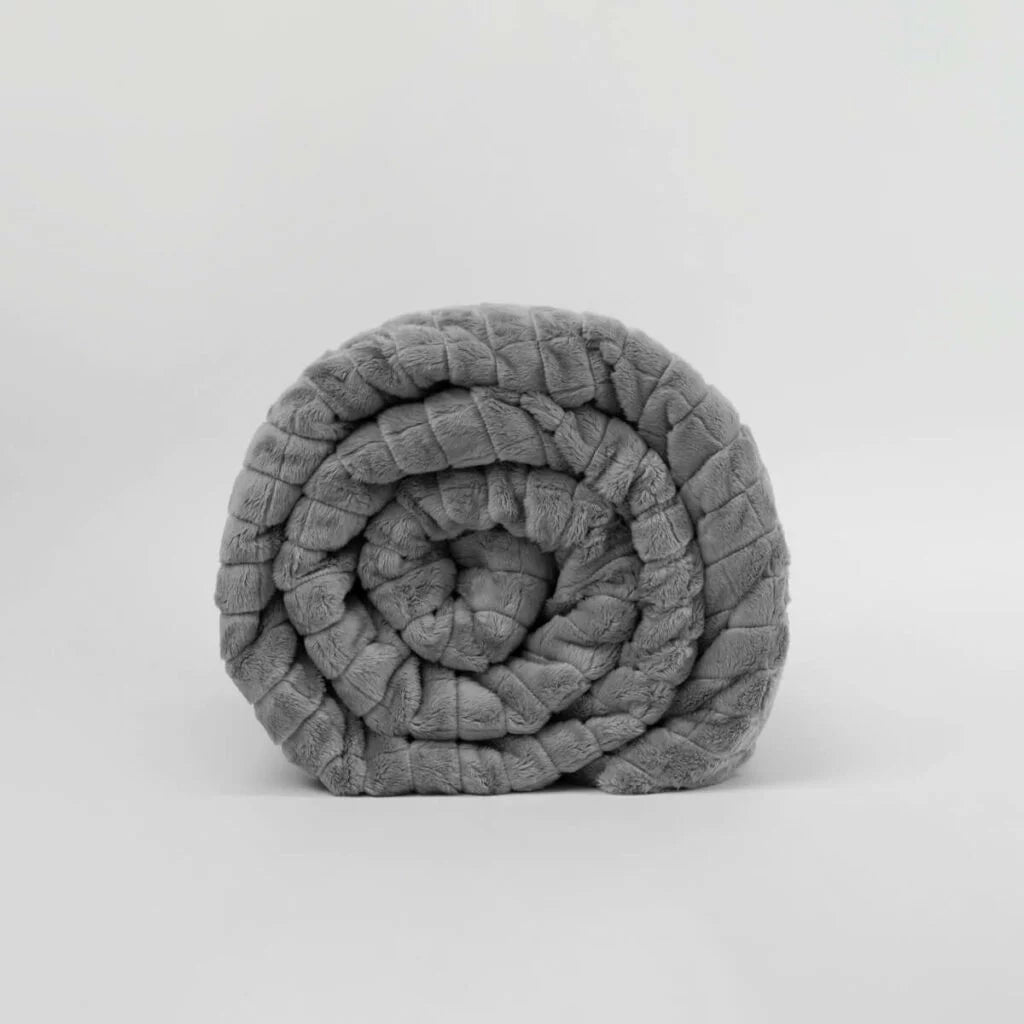 Couverture lestée 4 kg gris foncé