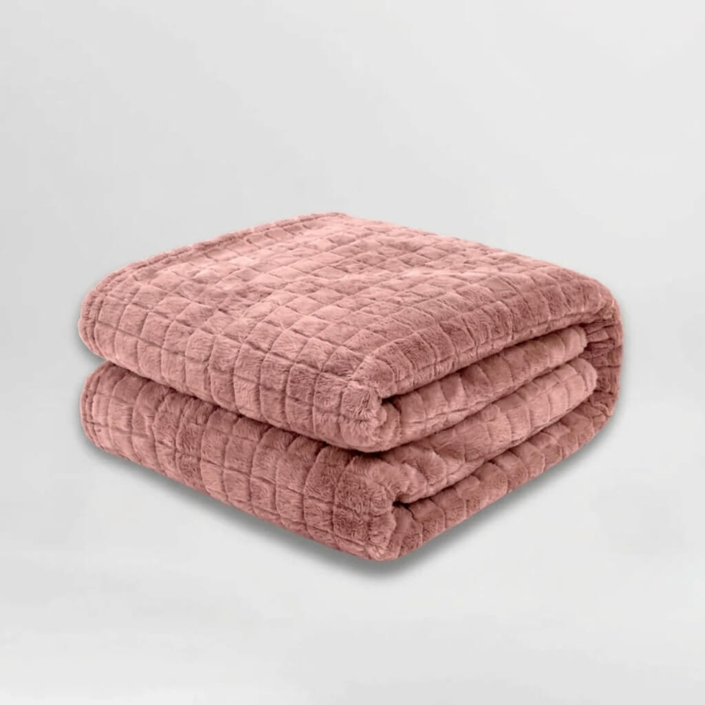 Couverture lestée autisme rose