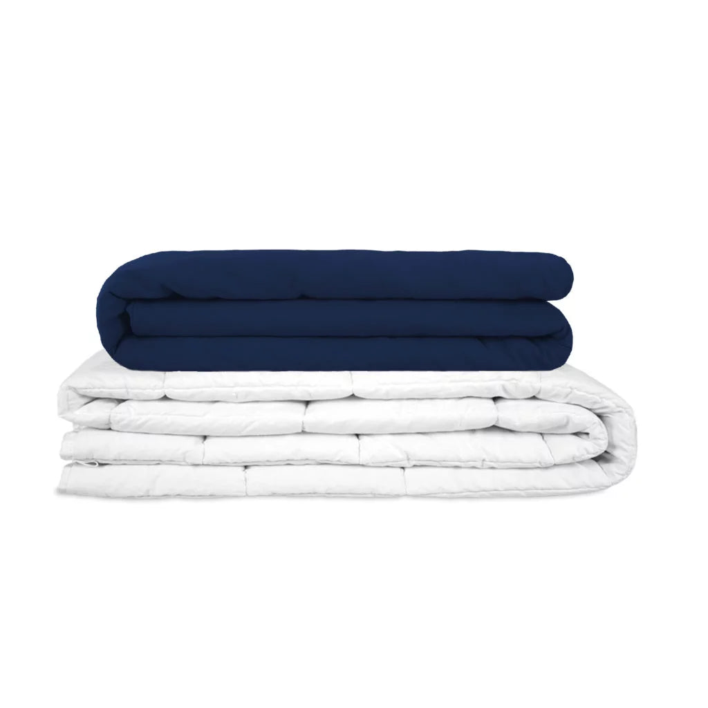 Couverture lestée été bleu