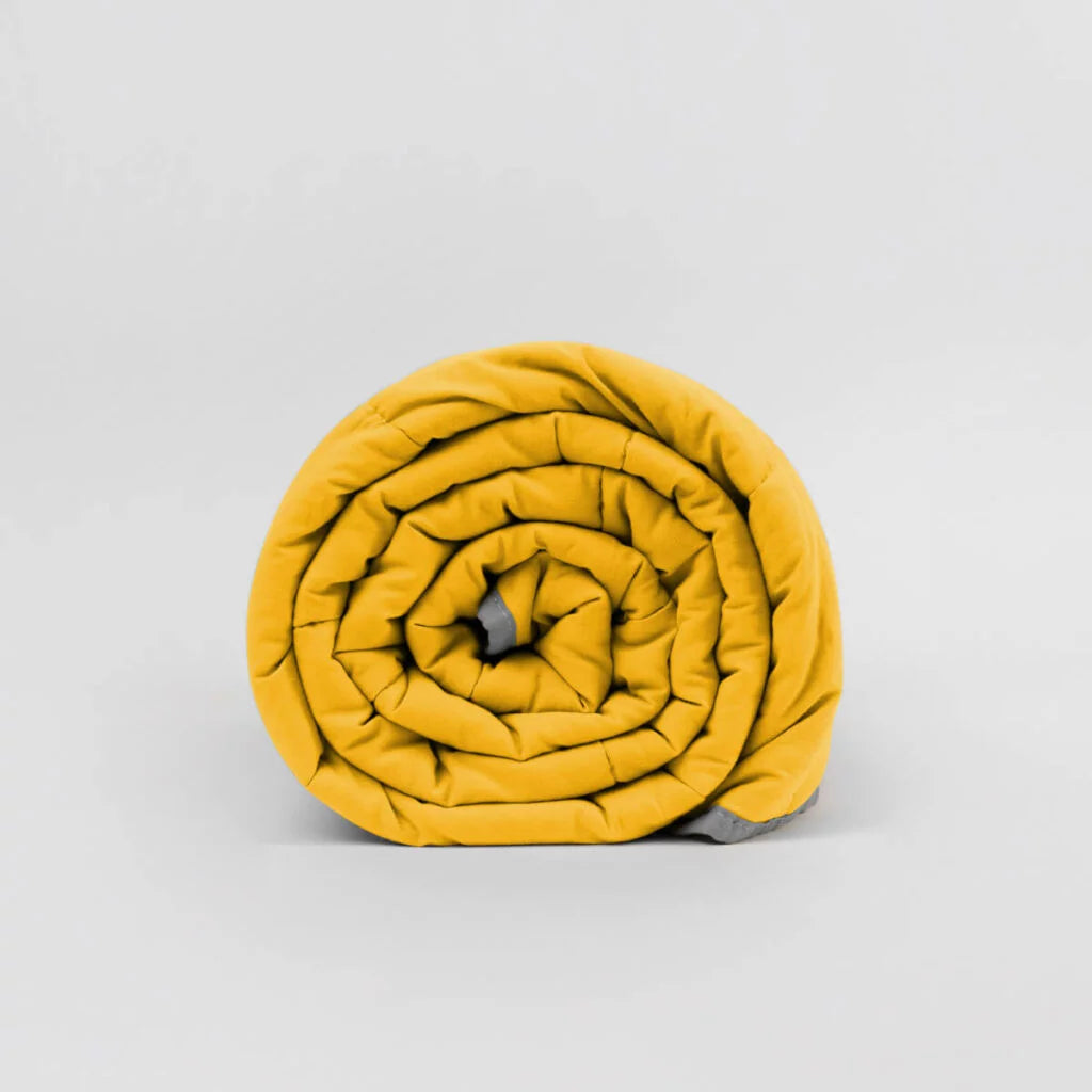 Couverture lestée été jaune