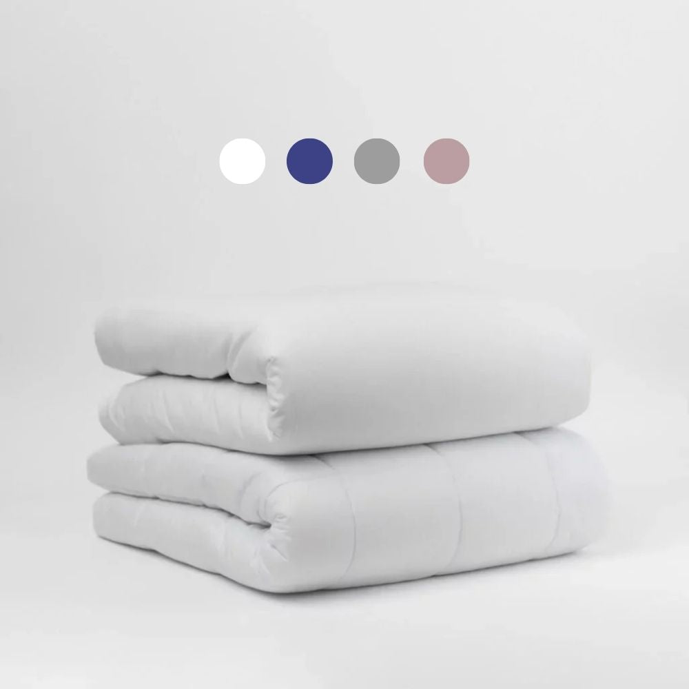 couverture lestée avec housse en coton