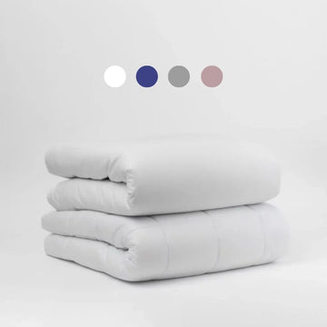 couverture lestée avec housse en coton