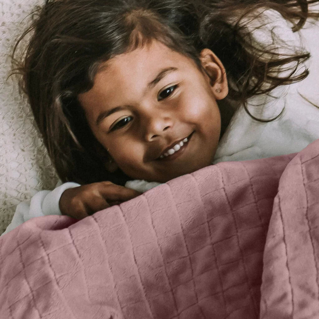 Couverture lestée tdah pour enfant couleur rose