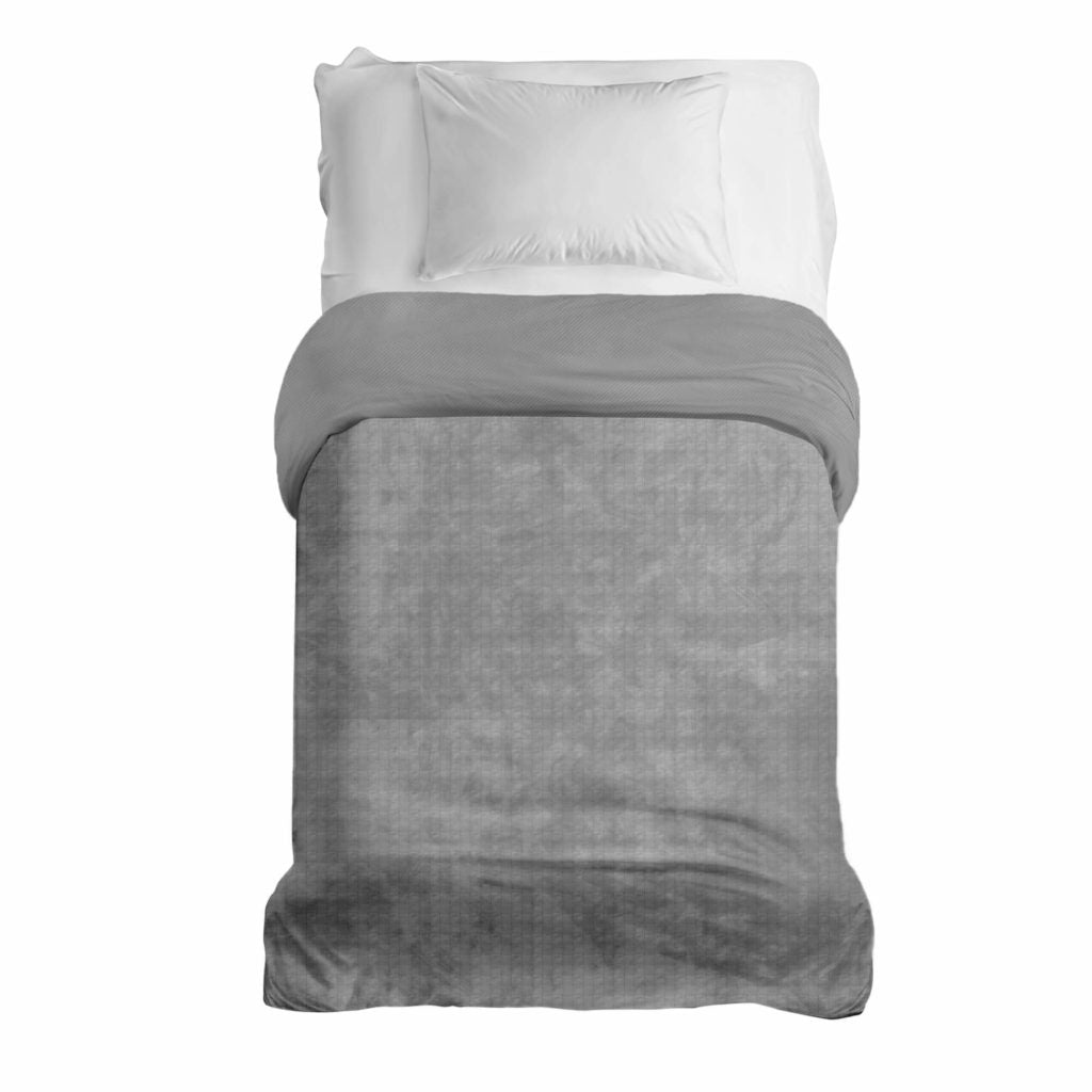 Housse toutes saisons pour couverture lestée grise pour enfant