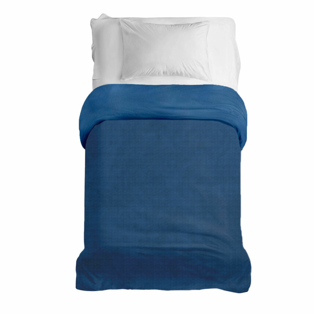 Housse toutes saisons pour couverture lestée bleu pour enfant modèle hiver