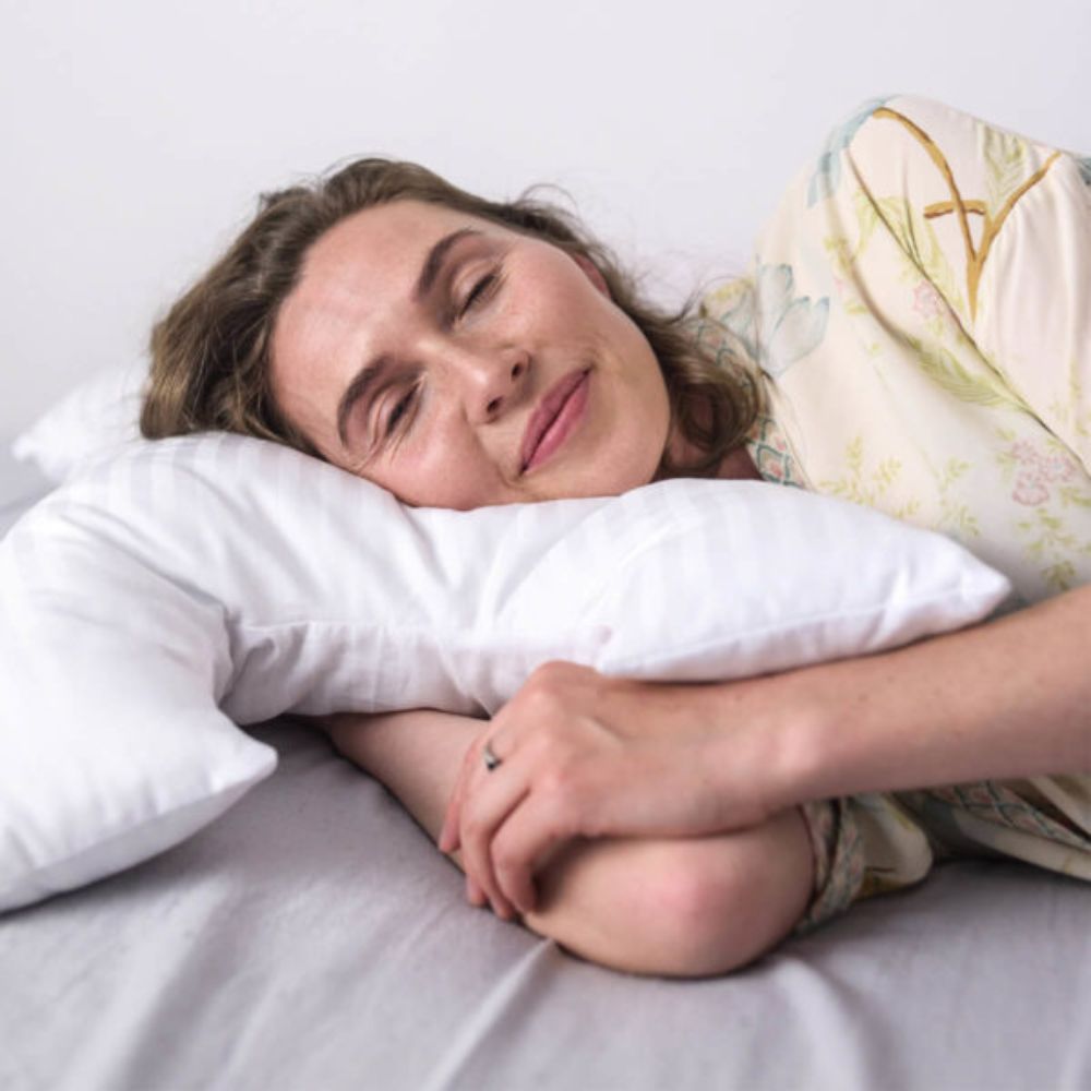 Oreiller anti-rides vue de profile