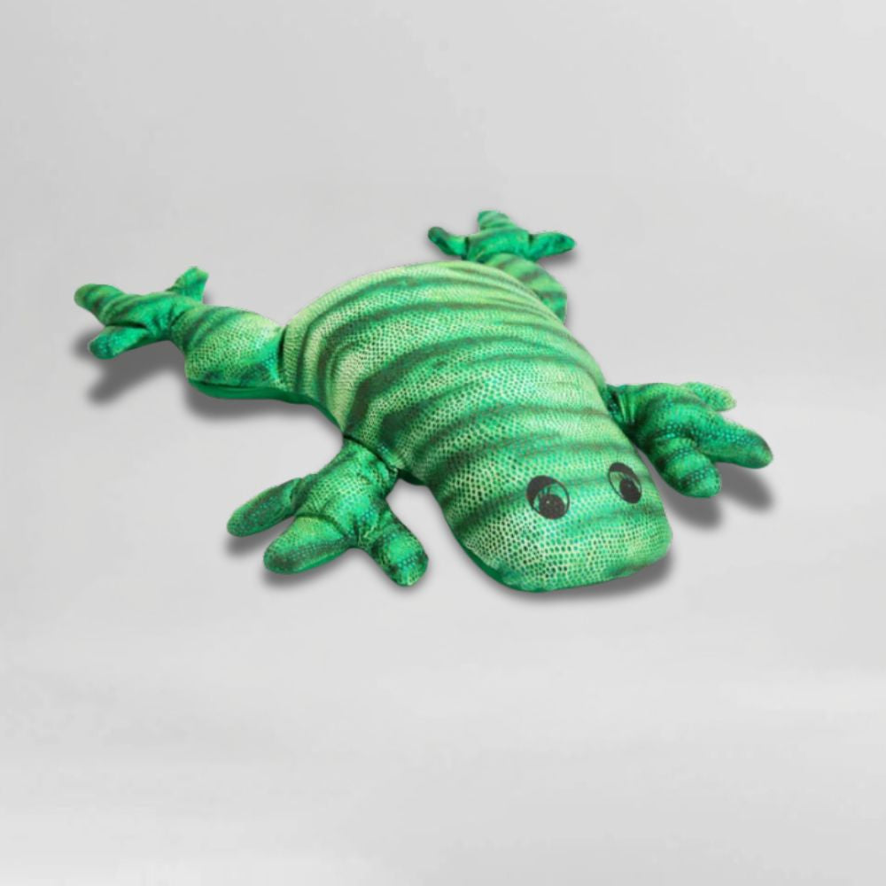  peluche grenouille lestée sur fond blanc