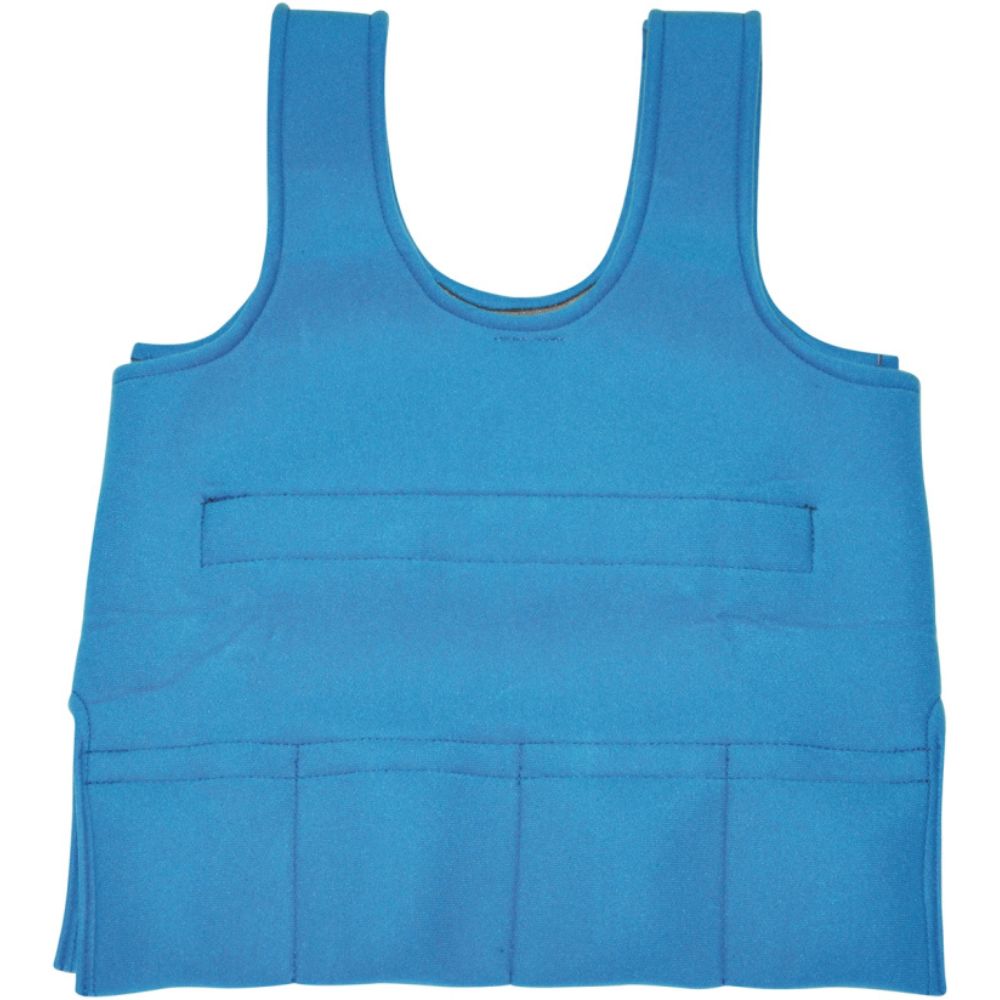 veste lestée thérapeutique bleu